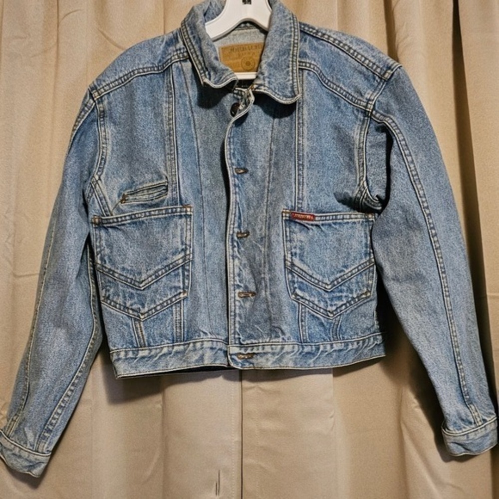 Vintage Jordache Cropped Denim Jacket Size Medium PRELOVED Great Condition